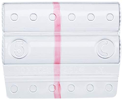 Iternet Sacchetto Da 100 Blister Portamonete 5 Cent Fascia Rossa