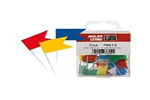 Molho Leone Flag Pins Multicolore Punch Carta E Tacco Di Cancelleria