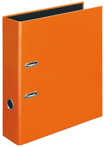 Veloflex 4142330 - Cartella Per Lettere Velocolor, Raccoglitore Ad Anelli, Cartella, Din A4, Meccanismo A 2 Anelli, 285 X 318 X 75, Arancio