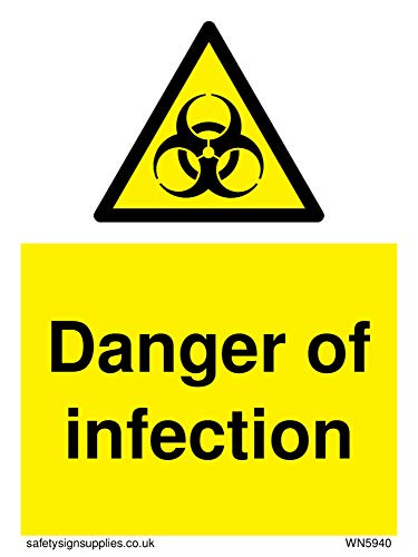 Vichingo Signs Danger Of Inection Sign – Vinile/Sticker