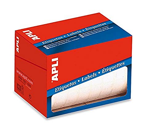 Apli 1694 Rotolo Etichette, 34 X 53, Bianco