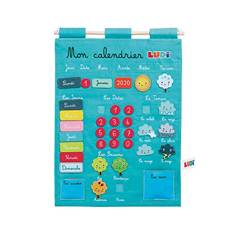Ludi Panneau Calendrier Basic Bleu