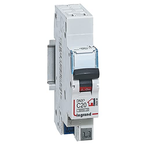 Legrand, Leg92894, Dnx 3 Leg 92.894 Interruttore, 1P N C20 3000A (1 Modulo