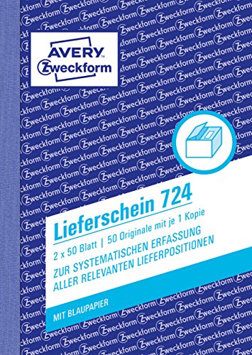 Avery Zweckform 723 Bolla Di Consegna Din A6 1 Pezzo, 100 Pezzi