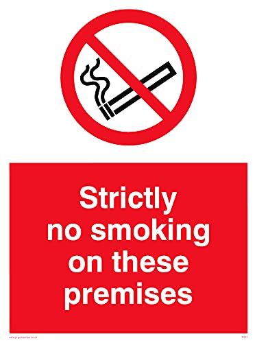Confezione Da 5 – No Smoking On Premises – 150 X 200 Mm – A5P