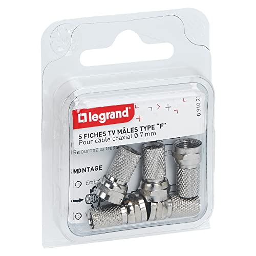 Legrand Leg91021-5 Prese Tv + Prese Maschio Tipo F