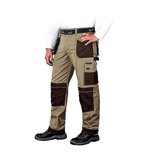 Leber&Hollman Lh-Fmn-T_Be348 - Pantaloni Di Protezione, Taglia 48, Colore: Beige/Marrone/Nero
