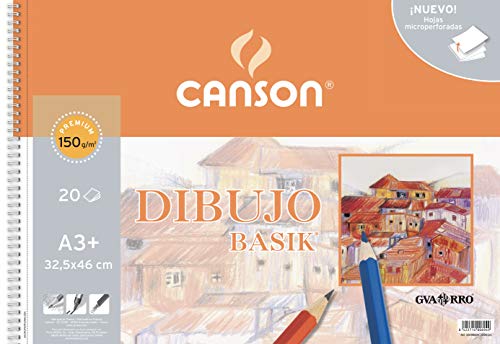 Bloc Dibujo Basik A3+ Liso 150Gr 20H Microperforado - A3+