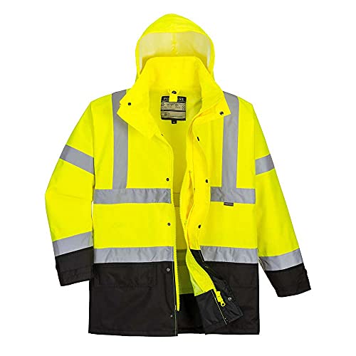 Portwest S768 Giacca Executive 5 In 1 Alta Visibilità, Giallo/Nero, L