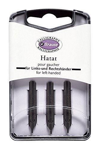 Brause 310001B - Confezione Di 3 Pennini In Metallo Hatat