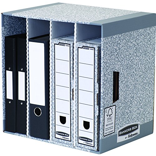 Bankers Box System Contenitore Archivio, Set Da 5 Pezzi, Grigio