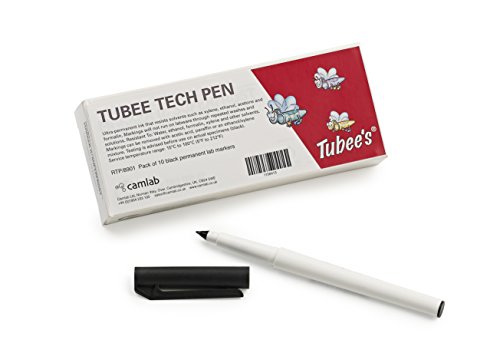 Camlab Rtp/8901 Tubee Tech Penna, Nero (Confezione Da 10)
