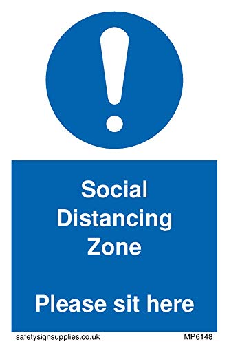Viking Signs Social Distancing Zone Si Prega Di Sedersi Qui