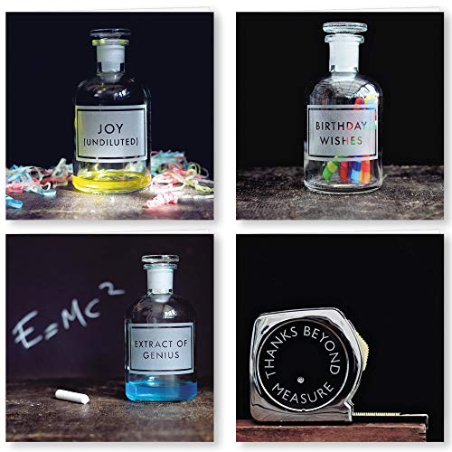 4 Biglietti Di Carta Color Aceto E Marrone.