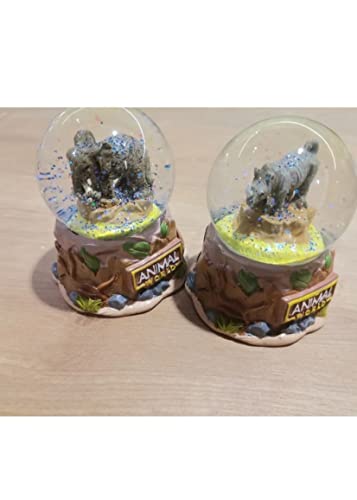 Animal World Snow Globe 'Wild Animal' 6-Ass No Applica, Multicolore (35366Z)