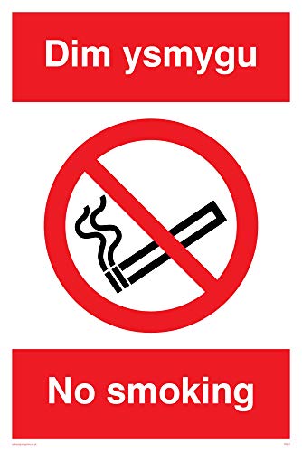 Viking Segni Ps911-A4P-3 M "Dim Ysmygu/No Smoking Sign, 3 Mm, Plastica Rigida, 300 Mm Altezza X 200 Mm Larghezza