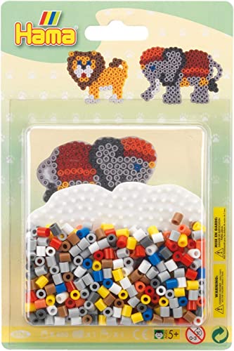 Hama Beads Safari - Blister Piccolo, Multicolore, Taglia Unica