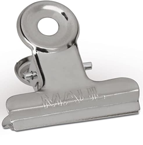 Maul - Fermaglio Per Lettere, Stile Moderno, 31 Mm, Colore: Argento