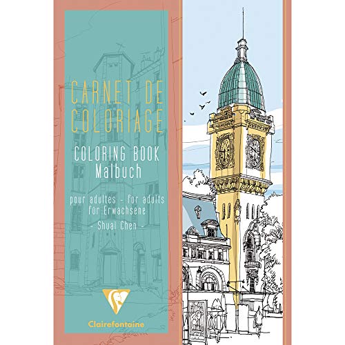 Clairefontaine 97505C - Quaderno De 48 Pagine Stampate 120G/M² Da Colorare- Misura A4 (21X29,7 Cm) - Hobby Creativo E Album Da Colorare Per Adulti E B
