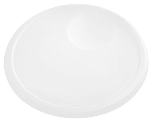 Rubbermaid Commercial Products 1980336 Coperchio Per Contenitore, Rotondo, 11.4 L, Bianco, 1