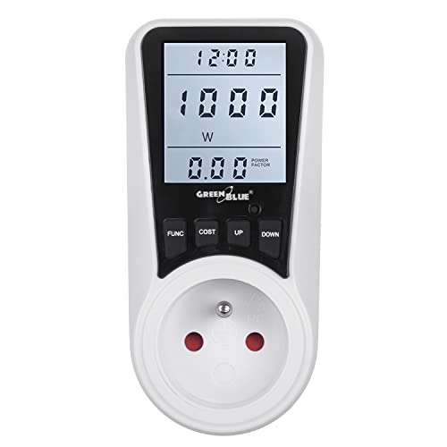 Gb350 F Wattmeter / Elektriciteitsmeter Met Stopcontact - Energieverbruiksmeter
