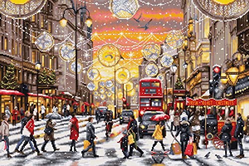 Kit Punto Croce Luca-S Gold - Christmas Shopping Bu5007