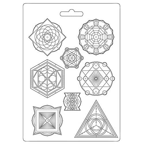 Stamperia International Soft Mould-Alchemy-Symbols, Vario, A4