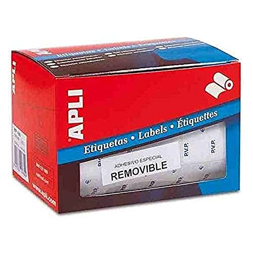 Apli 10087 Rotolo Etichette Autoadesive, 16 X 22, Bianco 10087