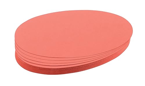 Franken Umz 1119 07 - Biglietti Ovali Per Suggerire, 11 X 19 Cm, 130 G, Confezione Da 500, Colore: Rosso