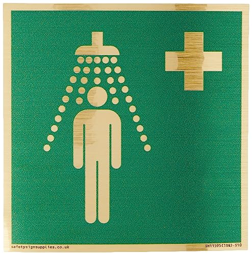 E012 Safe Condition Safety Shower Sign - 100X100Mm - S10