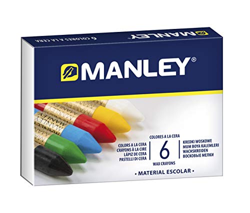 Manley 106 - Confezione Da 6 Pastelli, Colore Varie