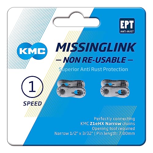 Kmc Missing Links Z1Ehx Narrow, Maglia Mancante Unisex Adulto, Silver,