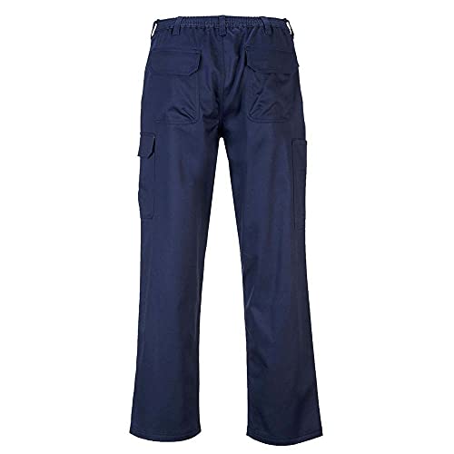 Portwest Bizweld Bz31 Pantalone Cargo, M, Blu (Navy)