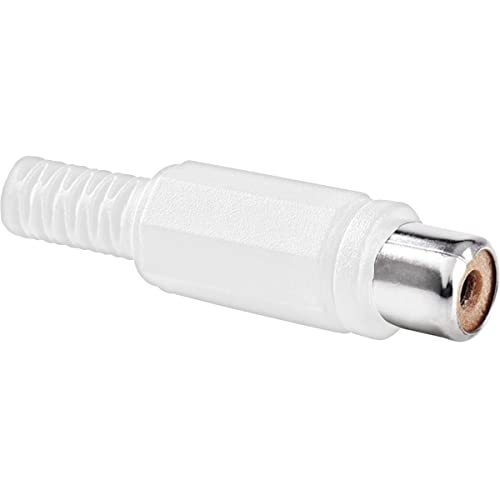 Audio Connectors 609073 Rca, Plastica, Bianco