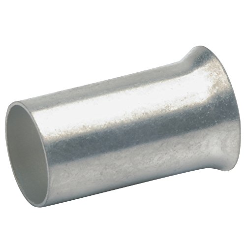 Klauke 7610 Tubetti 10 Mm² Non Isolati Argento, 100 Pezzi.