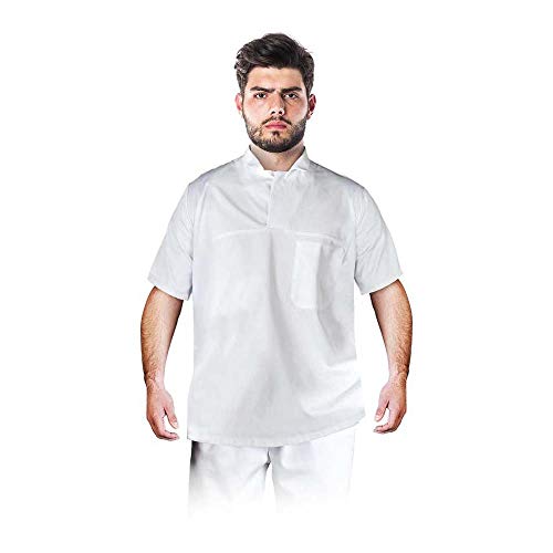 Leber&Hollman Lh-Food_Jsswbxxl Cook/Food/Hcl - Camicetta Protettiva, Bianco, Taglia Xxl