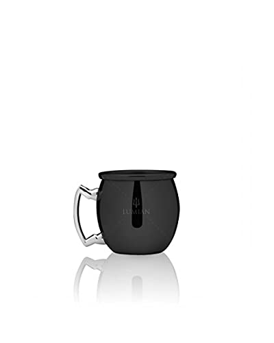 Lumian Luxury Bar Tools L0219 Mug Jigger Professionale, Acciaio Inox, Placcato Nero, 6 Cl