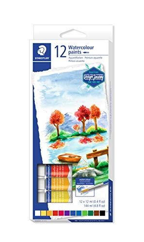 Staedtler 8880 C12 Karat Watercolour Paint Tube – Multicolore (Confezione Da 12)