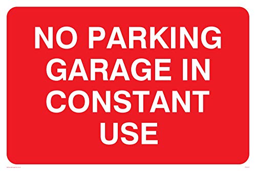 Viking Segni Pr1407-A4L-V "No Parking Garage In Uso Costante Sign, Vinile, 200 Mm Altezza X 300 Mm Larghezza