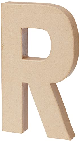 Creativ - Lettera R In Cartapesta, Altezza: 20,5 Cm, 1 Pezzo
