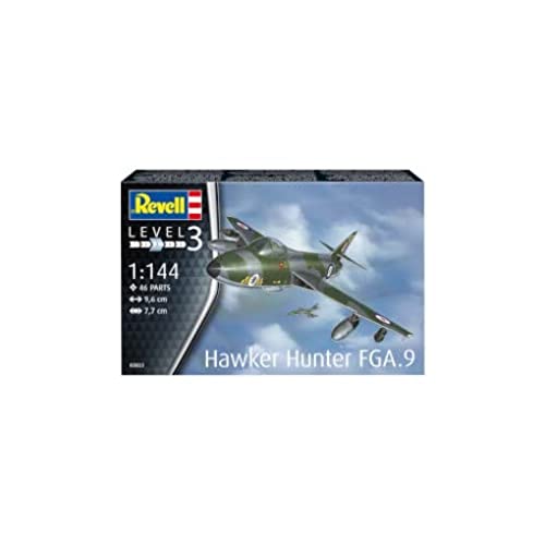Tescoma- Revell 1:72-Modello Set Hawker Hunter Fga.9 Model, Colore Non Verniciato, 63833