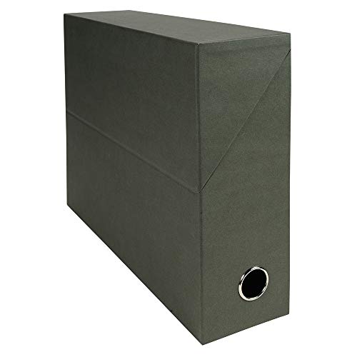 Exacompta 83133E Scatola Per Progetti Dorso 90Mm Natural Verde Scuro