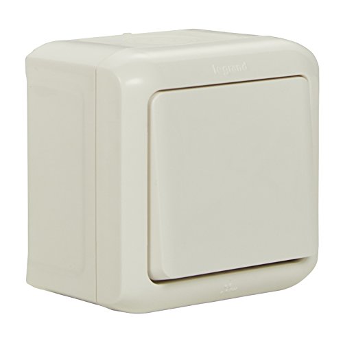 Legrand 782365 Forix Ambienti Umidi Aufputz Taster Resistente Agli Spruzzi D' Acqua (Ip44), Per Il Montaggio A Parete, Grigio