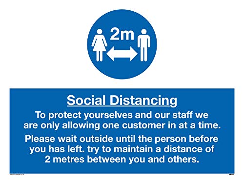 Vichingo Signs Social Distancing Segno – Vinile/Sticker