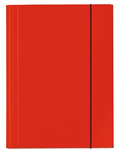Veloflex 4442321 - Cartella Velocolor, Din A4, Cartella Angolare, Organizer, Cartella Da Disegno, Rosso Chiaro, 1 Pezzo