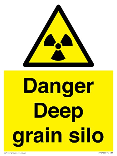 Danger Deep Grain Silo Sign - 150 X 200 Mm, Formato A5P