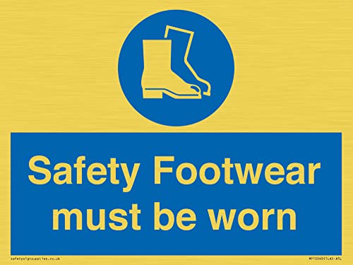 Safety Footwear Must Be Worn Sign - 200X150Mm - A5L