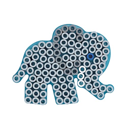 Hama - Targa Elefante Trasparente - Per Perline Da Stiro, Misura Maxi - Tempo Creativo Da 3 Anni