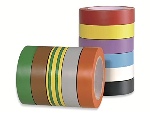 Hellermanntyton 710-00146 - Nastro Isolante Helatape Flex 15 Rosso, Grigio, Giallo, Verde, Blu, Arancione, Bianco, Marrone, Nero