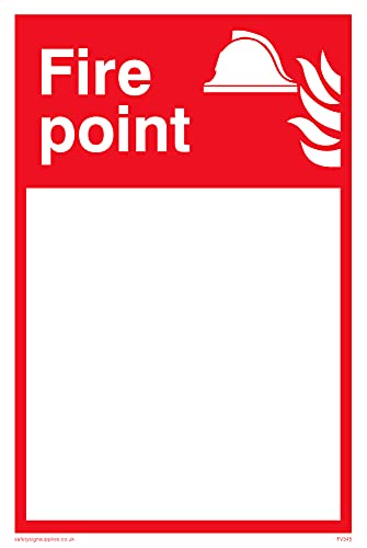Confezione Da 5 – Cartello Fire Point – 100 X 150 Mm – A6P